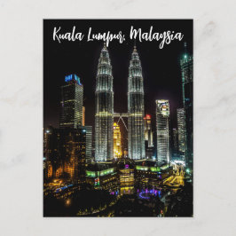 Kuala Lumpur Night Skyline ポストカード