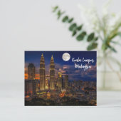Kuala Lumpur Night Skyline ポストカード (スタンド正面)