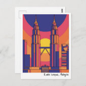 Kuala Lumpur Petronas Twin Towers  ポストカード (正面/裏面)
