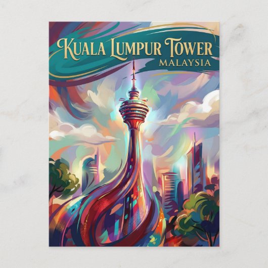 Kuala Lumpur Tower Malaysia ポストカード (正面)