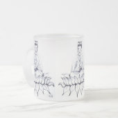 Kuanのインの曇らされたガラスのマグ フロストグラスマグカップ (正面左)