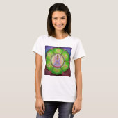 Kuanのイン"OmマニPadmeハム雑音" Tシャツ (正面フル)