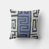 Kubaの幾何学的な布によってインスパイアクールなアース・カラー クッション (裏面)