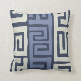 Kubaの幾何学的な布によってインスパイアクールなアース・カラー クッション