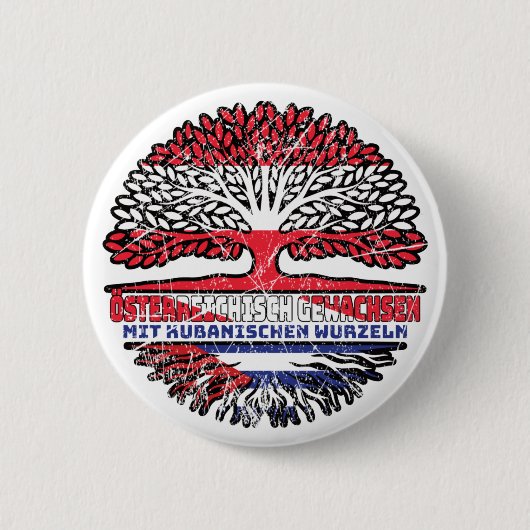 Kuba Kubanisch Österreichisch Baum 缶バッジ (正面)