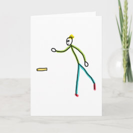 Kubb Playing Stickman カード