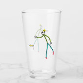 Kubb Playing Stickman タンブラーグラス (裏面)