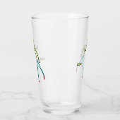 Kubb Playing Stickman タンブラーグラス (左)