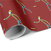 Kubb Playing Stickman ラッピングペーパー (ロールコーナー)