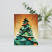 Kubismus, Weihnachtsbaum an Weihnachten. Gemalt. ポストカード (スタンド正面)