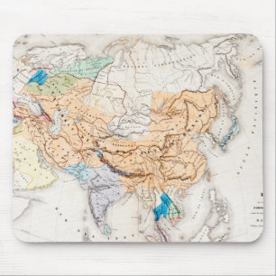 Kublai Khanのアジア の時間の地図 マウスパッド