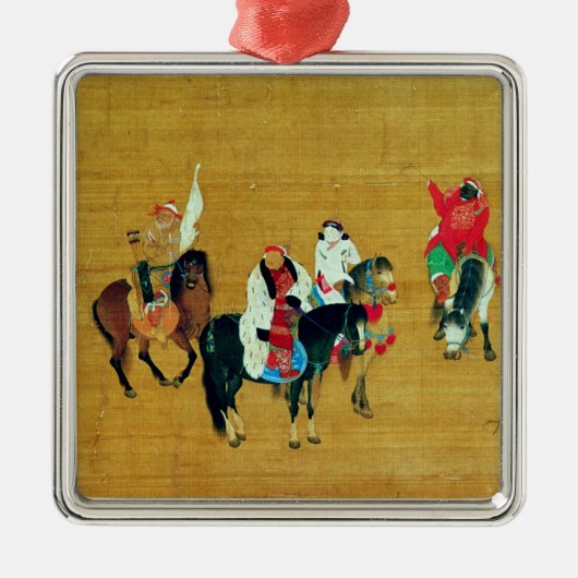 Kublai Khanの狩り、元 メタルオーナメント (正面)