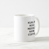 KUBLERロスはより多くのコーヒーを必要としました コーヒーマグカップ (正面右)