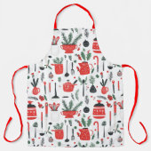 Küche, Topf, Weihnachten, rot, Mistel, Kochen エプロン (正面)