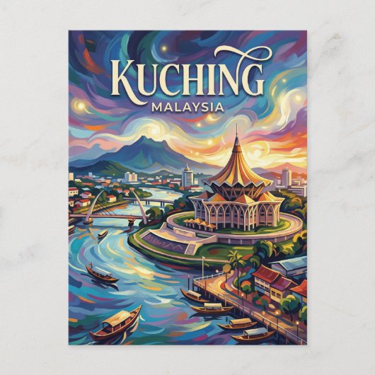 Kuching Malaysia ポストカード (正面)