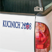 kucinich 2008年 バンパーステッカー (トラック上)