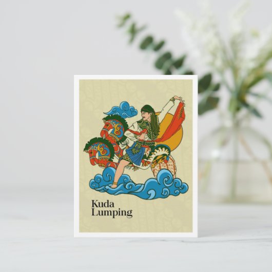 Kuda Lumping Javanese Culture Indonesia ポストカード (スタンド正面)