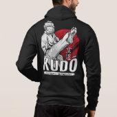 Kudo Martial Art - Fighter and Kanji Design パーカ (裏面)