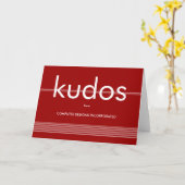 Kudosおめでとうカード カード (黄色い花)