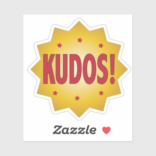 KUDOSの星の認識と感謝 シール (シート)