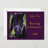 Kueringのお祝いカード インビテーションポストカード (正面/裏面)