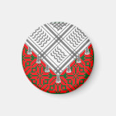 Kufiya and Tatreez Magneet マグネット (正面)