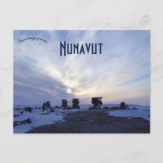 Kugaaruk Nunavut CanadaでのInuksustaboitude ポストカード (正面)