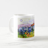 Kuhle Tasse: Herde heimzu II コーヒーマグカップ (正面左)