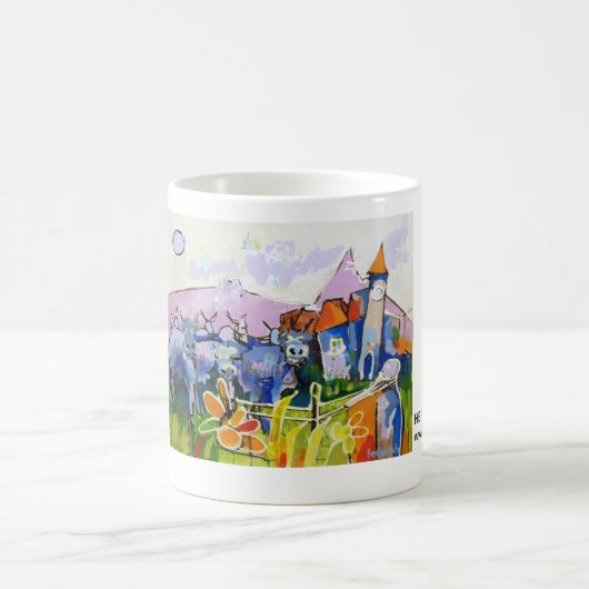 Kuhle Tasse: Herde heimzu II コーヒーマグカップ (中央)
