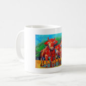 Kuhle Tasse: RedGangGirls コーヒーマグカップ (正面左)