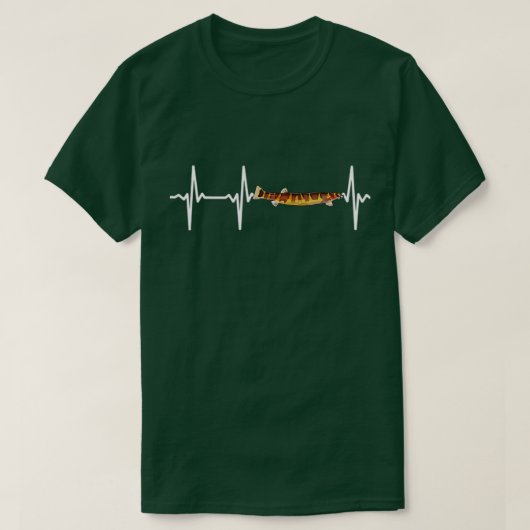 Kuhli Loach Heartbeat For Fishkeing Aquarium Lov Tシャツ (デザイン正面)