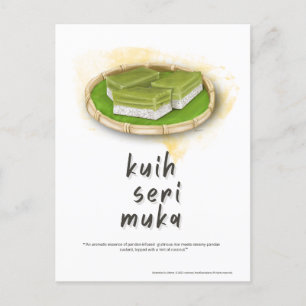 Kuih Seri Mukaマレーシアのはがき シーズンポストカード