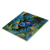 "Kuiralaya" – リーフ絵を描 – アマゾニアの女性 タイル (側面)