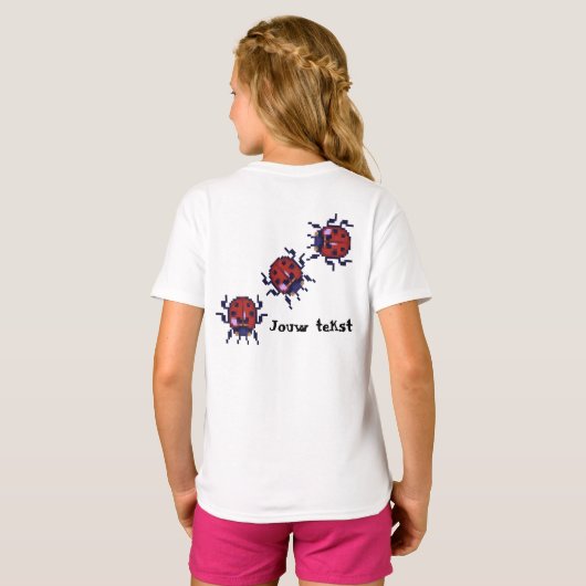 Kukelesaantjes pixelart shirt tシャツ (裏面フル)