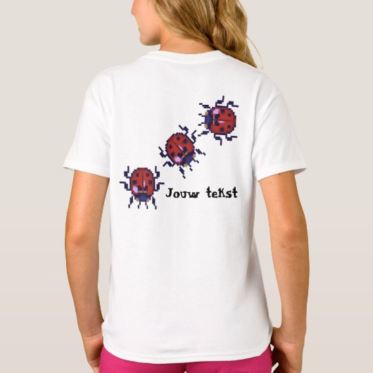 Kukelesaantjes pixelart shirt tシャツ (裏面)