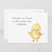 Küken betet ポストカード (正面/裏面)