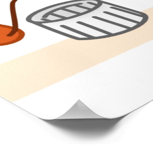 Kukie and tooth brushing 2 ポスター (角)