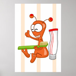 Kukie and tooth brushing 3 ポスター