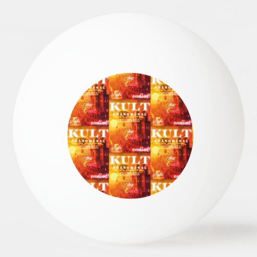 KULT PHÄNOMENAL MONUMENTAL 卓球ボール (正面)