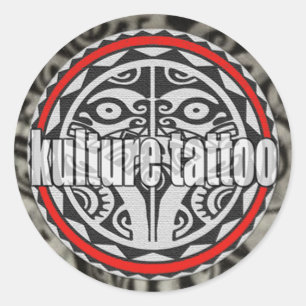 Kultureの入れ墨のステッカー ラウンドシール