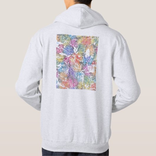 Kumasi Ghana City Map パーカ (裏面)