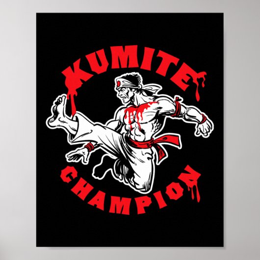 Kumite Champion Blood Sports Karate Kung Fu Kick  ポスター (正面)