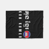 Kun Khmer Cambodia Kickboxing  フリースブランケット (正面(横))