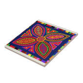 Kuna Indian Mola Flora タイル (側面)