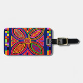 Kuna Indian Mola Flora ラゲッジタグ (正面横)