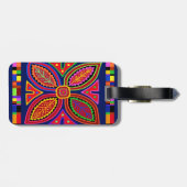 Kuna Indian Mola Flora ラゲッジタグ (裏面横)