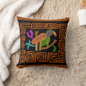 Kuna Indian Mola Tropical Parrot クッション (ブランケット)