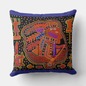 Kuna Indian Paddling Canoe  クッション (裏面)