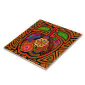Kuna Indian Red Delicious Apple Ceramic Tile タイル (側面)