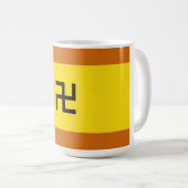 Kuna Yalaの民族の旗パナマ コーヒーマグカップ (正面右)